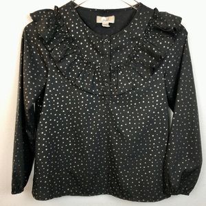 Long Sleeves Blouse w/ Ruffles - Girls